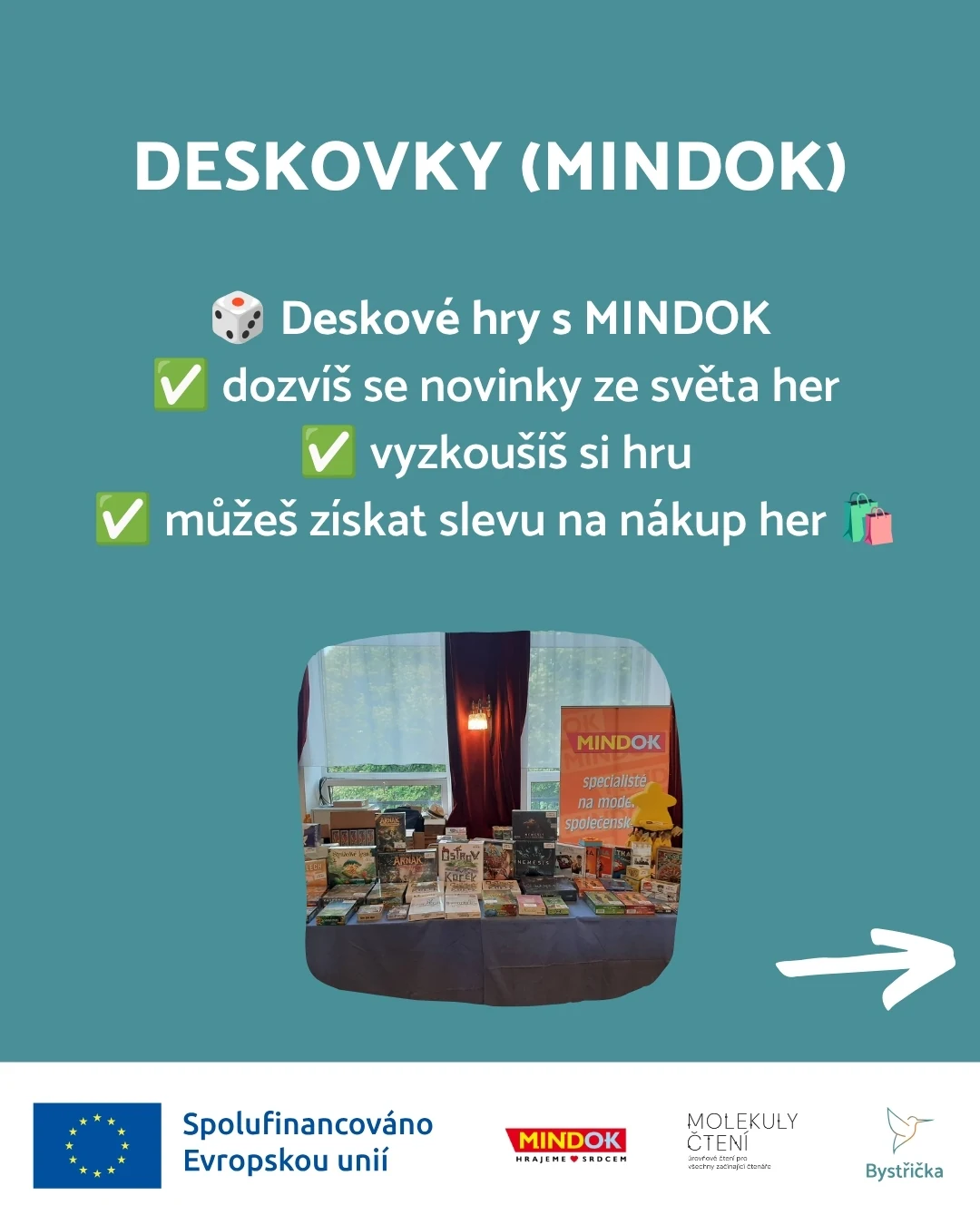 Deskové hry s MINDOK: novinky, vyzkoušení her a možnost získat slevu.